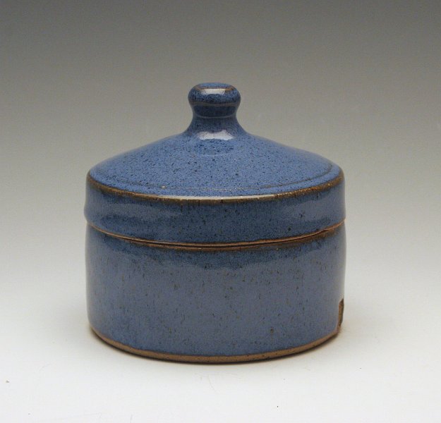 126 5-ince Blue Stoneware Jar.jpg