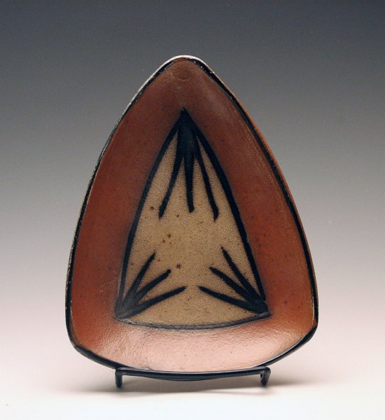 141 8-inch Salt-fired Stoneware Triangle.jpg